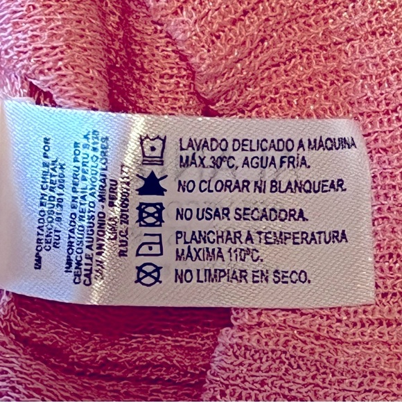 ALANIZ ruffled asymmetric pullover sweater, lightweight, pink, size M - Picture 10 of 10